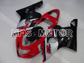 Suzuki GSXR600 GSXR750 2004-2005 Injection ABS Fairing - Factory Style - Black Red - MFS2307
